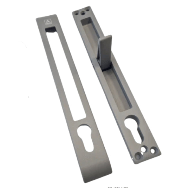 Cortizo Cor Vision Plus Sliding Door  Handle RAL7004 TD -Signal Grey Textured